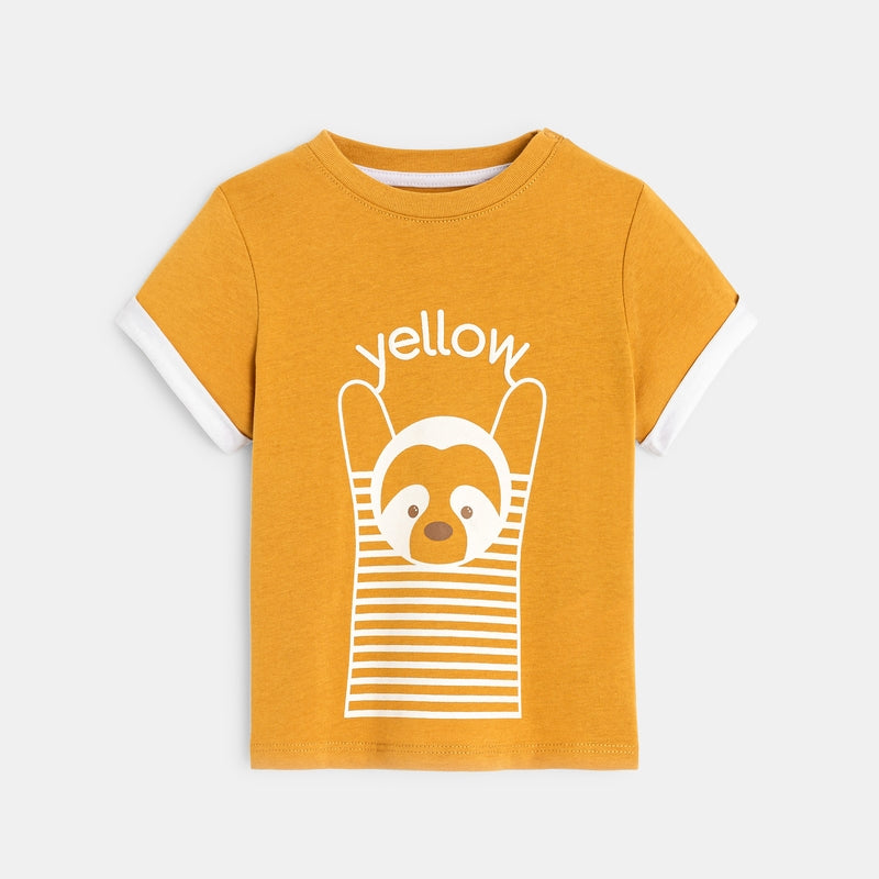 T-krekls maziem zēniem YELLOW