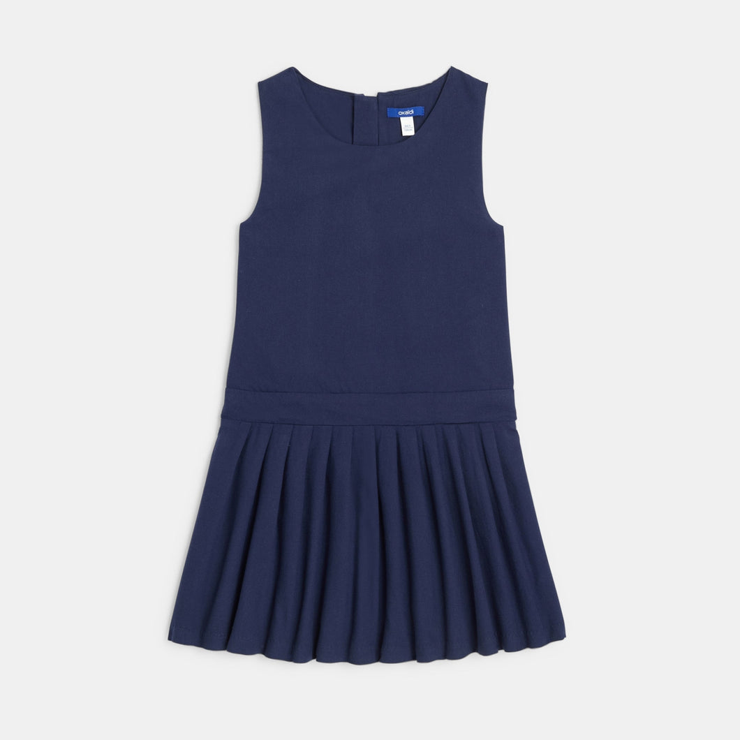 Meiteņu skolas formas kleita/sarafāns, tumši zila