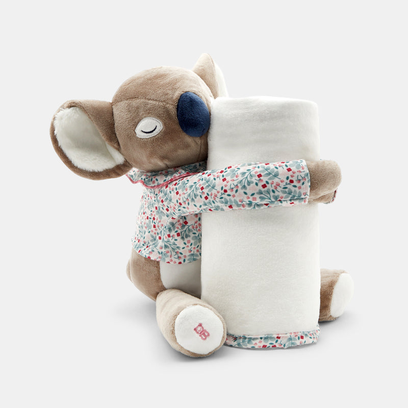 Flīsa sedziņa ar plīša rotaļlietu-koala