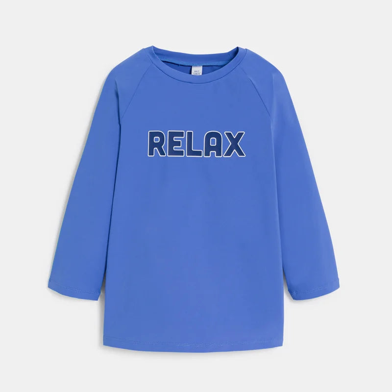 Anti-UV pludmales T-krekls RELAX, zils, unisex
