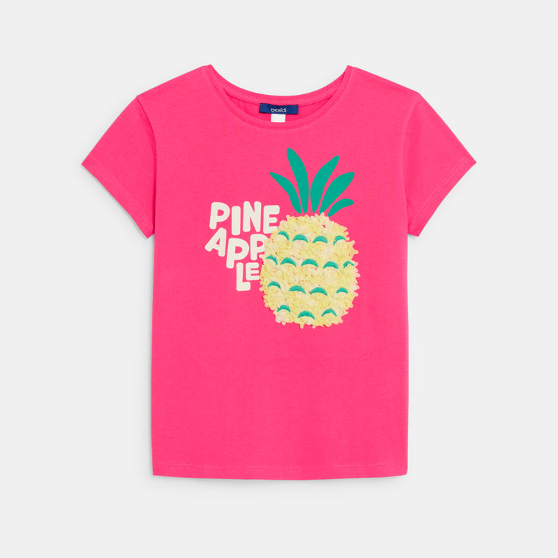 Meiteņu t-krekls PINEAPPLE, tumši rozā