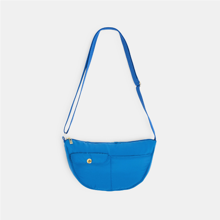 Unisex plecu/jostas soma, koši zila