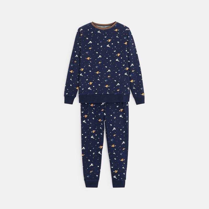 Zēnu 2-daļīga pidžama ar fosforiscējošiem elementiem