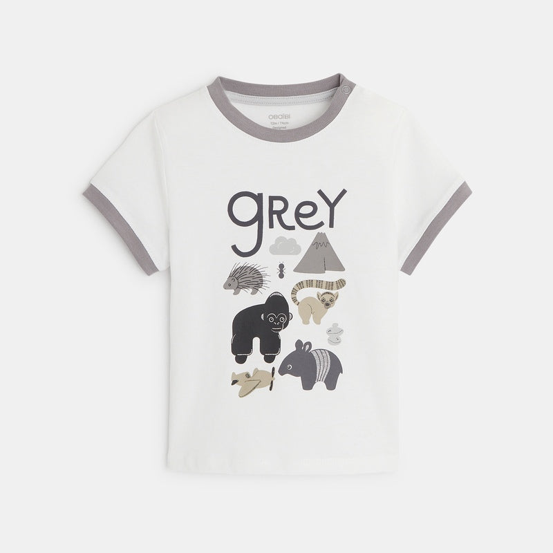 T-krekls maziem zēniem GREY