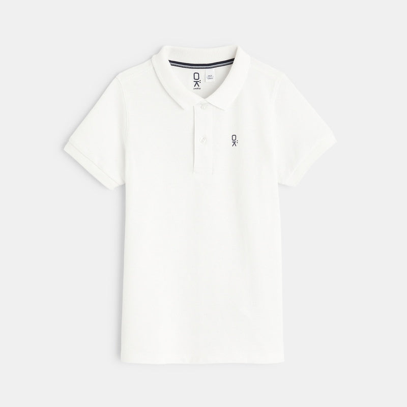 Zēnu klasisks polo krekls, balts, Kūdikių drabužiai, одежда для детей
