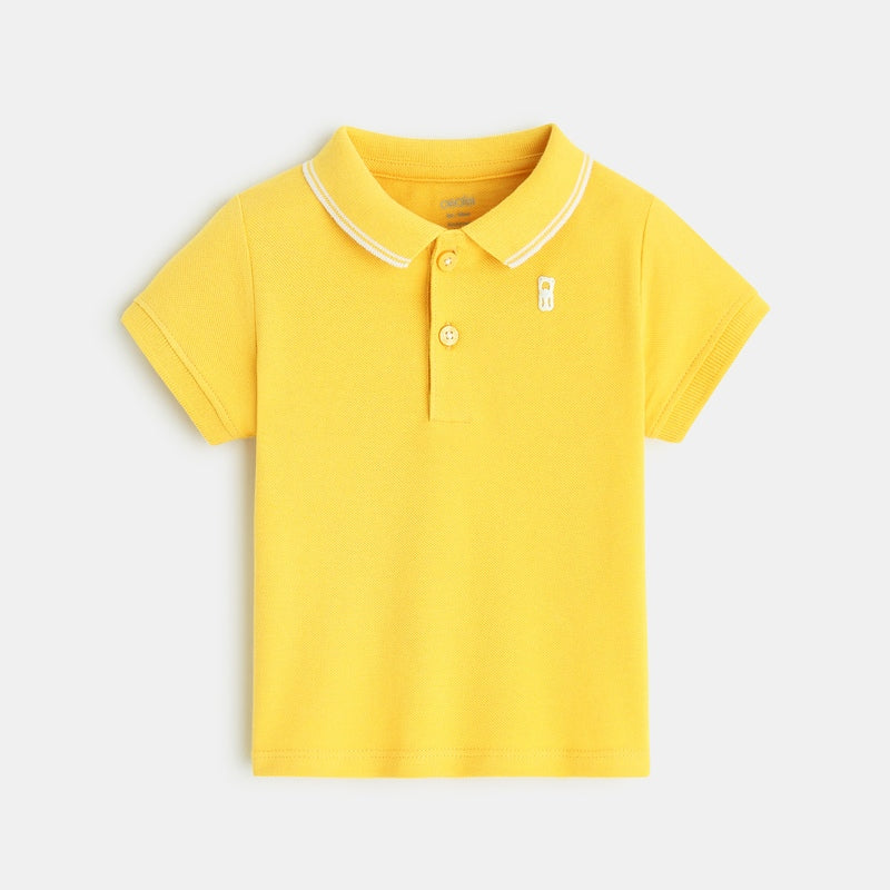 Klasisks polo krekls maziem zēniem, dzeltens