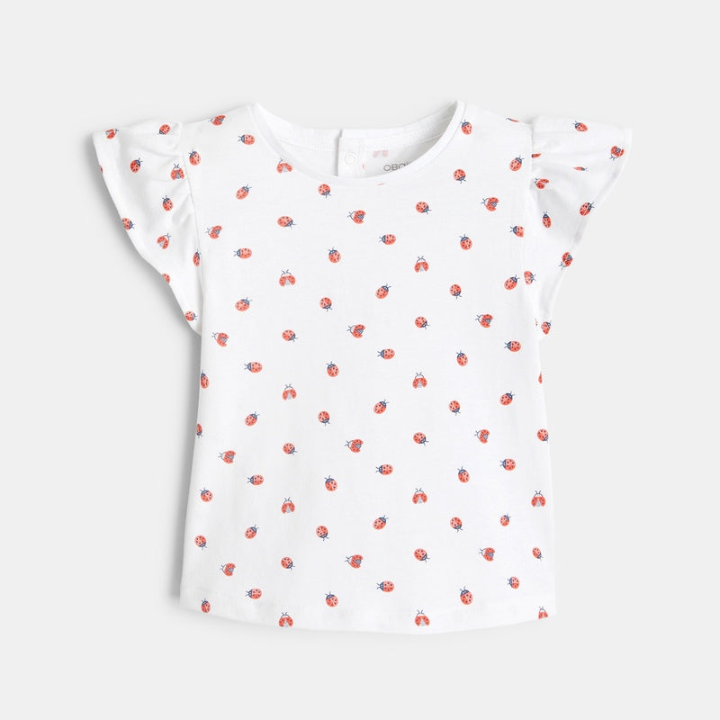 T-krekls ar bizbizmārīšu apdruku, mazām meitenēm